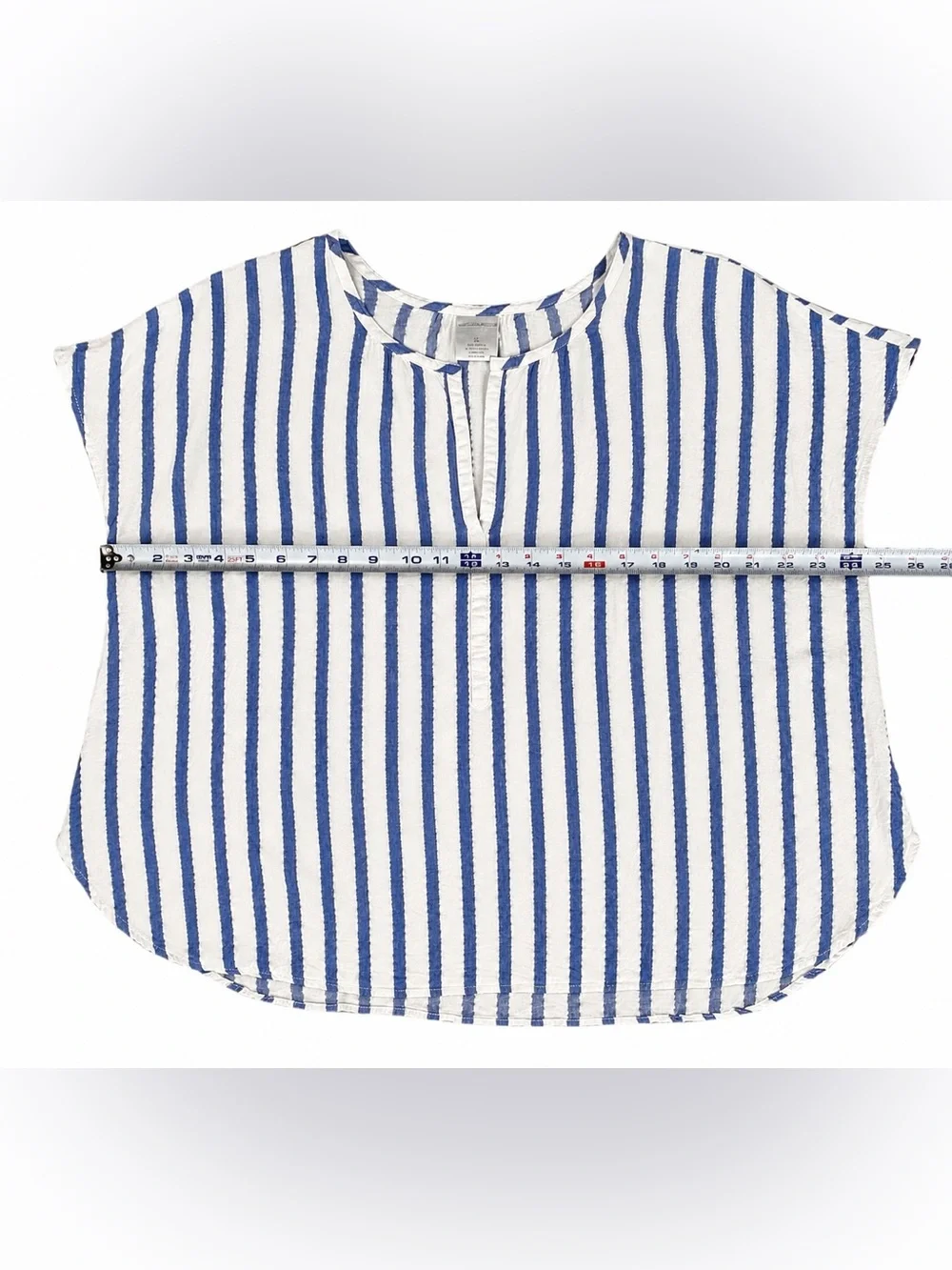 Women's Pajamas Blue & White Striped Set XL - Picture 2 of 10